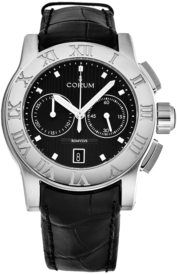 Corum Romvlvs Self winding Automatic Chronometer Black Mens Watch R984-03549 