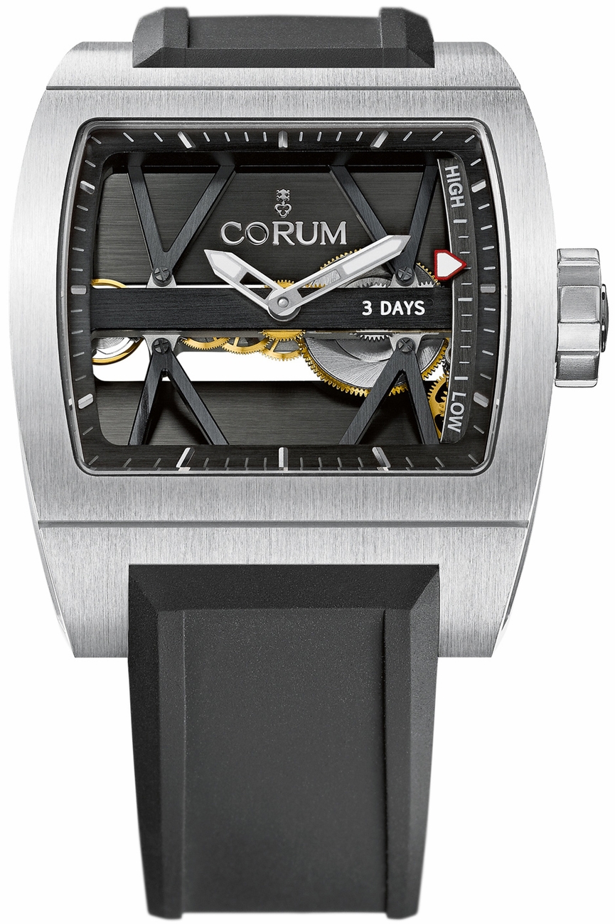 Corum Ti-Bridge Self winding Automatic Black Mens Watch 10710104-F371-0000 
