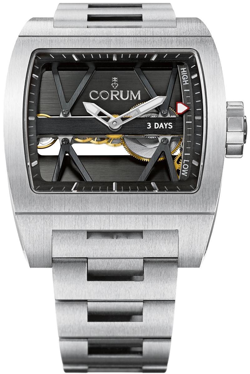 Corum Ti-Bridge Self winding Automatic Black Mens Watch 10710104-V250-0000 