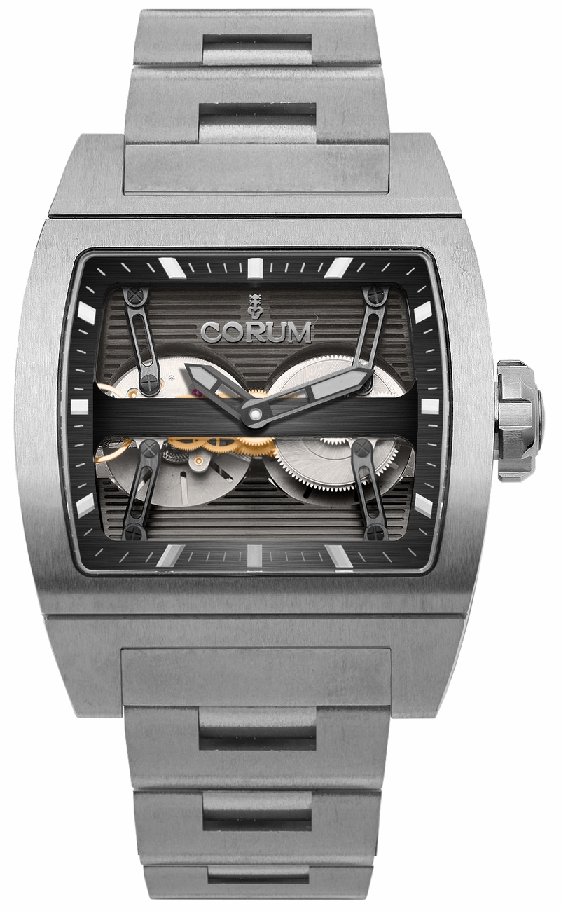 Corum Ti-Bridge Self winding Automatic Grey Mens Watch 20720104-V250-0000 