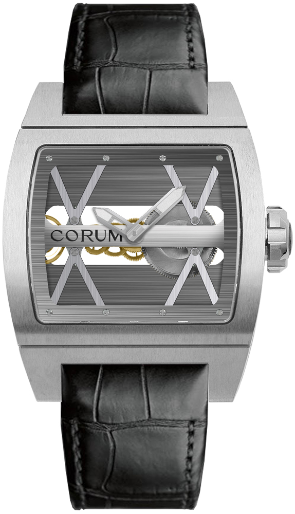 Corum Ti-Bridge Manual Winding Skeleton Mens Watch 00740004-0F81-0000 