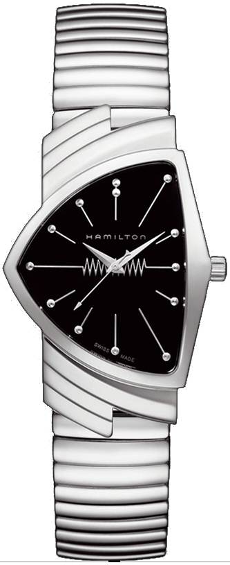 Hamilton American Classic Shaped Battery Operated Quartz Black Watch H24481131 