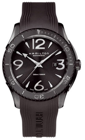 Hamilton American Classic Jazzmaster Battery Operated Quartz Black Mens Watch H37785385 