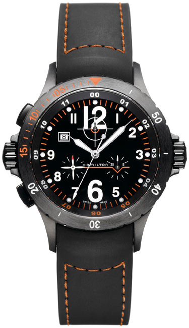 Hamilton Khaki Aviation Battery Operated Quartz Black Mens Watch H74592333 