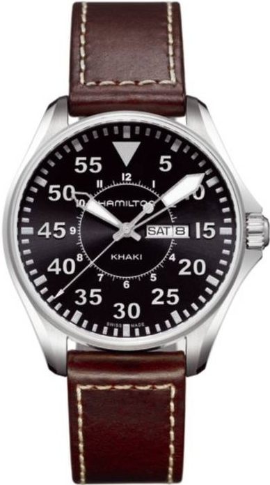 Hamilton Khaki Aviation Battery Operated Quartz Black Mens Watch H64611535 