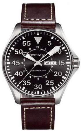 Hamilton Khaki Aviation Self winding Automatic Black Mens Watch H64715535 