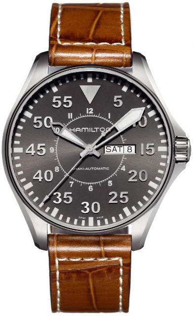 Hamilton Khaki Aviation Self winding Automatic Grey Mens Watch H64715885 