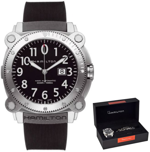 Hamilton Khaki Navy Self winding Automatic Black Mens Watch H78515333 