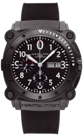 Hamilton Khaki Navy Self winding Automatic Black Mens Watch H78686333 