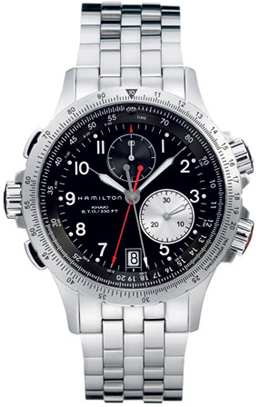 Hamilton Khaki Aviation Battery Operated Quartz Black Mens Watch H77612133 