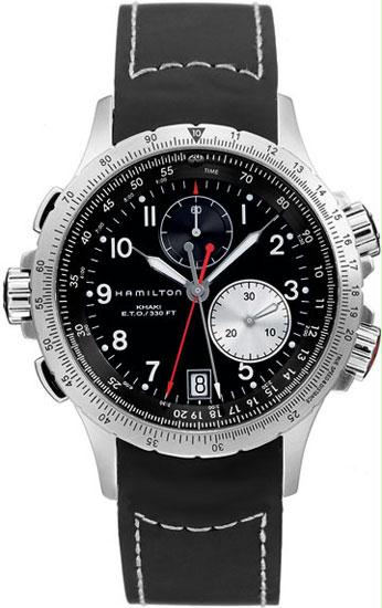 Hamilton Khaki Aviation Battery Operated Quartz Black Mens Watch H77612333 
