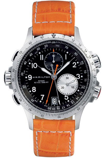 Hamilton Khaki Aviation Battery Operated Quartz Black Mens Watch H77612933 