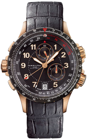Hamilton Khaki Aviation Battery Operated Quartz Black Mens Watch H77642333 
