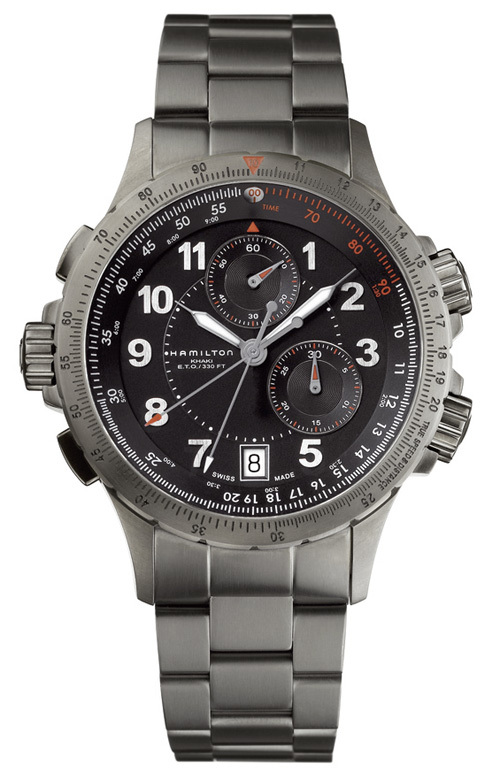 Hamilton Khaki Aviation Battery Operated Quartz Black Mens Watch H77672133 