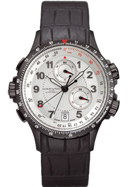 Hamilton Khaki Aviation Battery Operated Quartz Black Mens Watch H77682313 