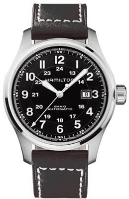 Hamilton Khaki Field Self winding Automatic Black Mens Watch H70625533 