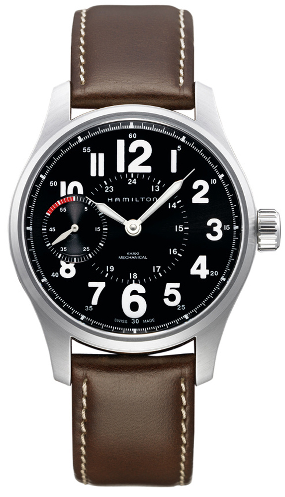 Hamilton Khaki Field Manual Winding Mechanical Black Mens Watch H69619533 