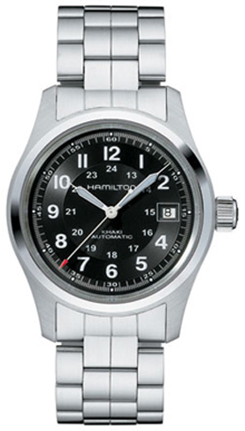 Hamilton Khaki Field Self winding Automatic Black Mens Watch H70455133 