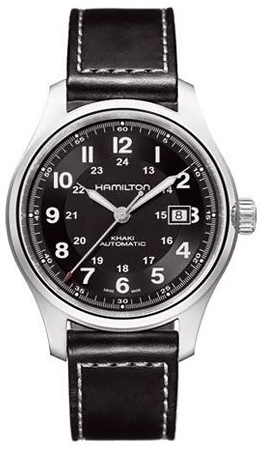 Hamilton Khaki Field Self winding Automatic Black Mens Watch H70525733 