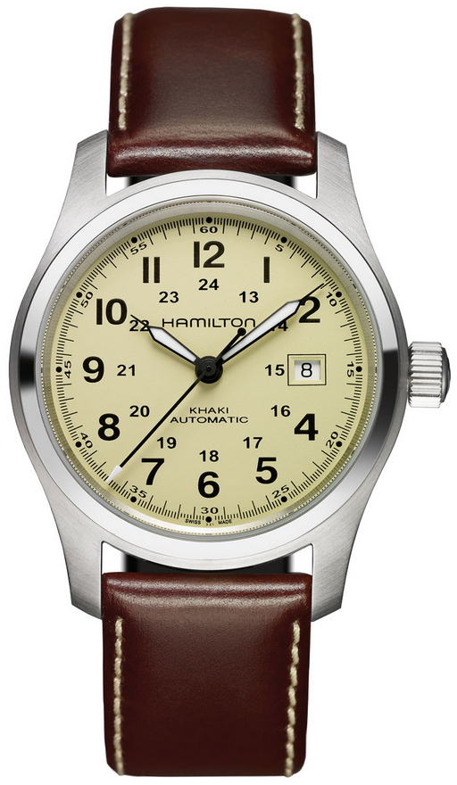 Hamilton Khaki Field Self winding Automatic Beige Mens Watch H70555523 