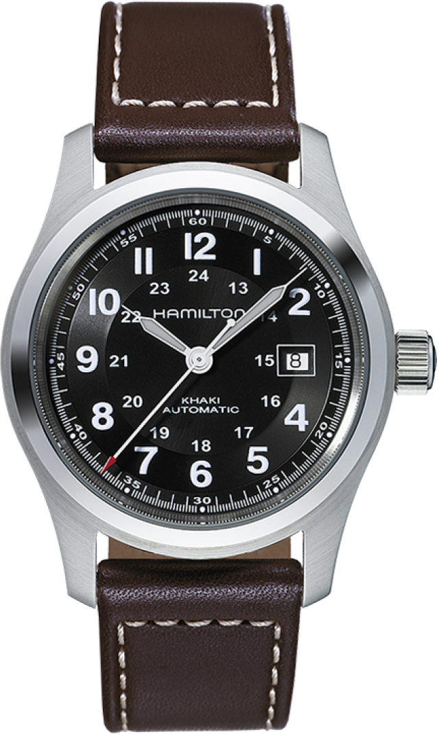 Hamilton Khaki Field Self winding Automatic Black Mens Watch H70555533 