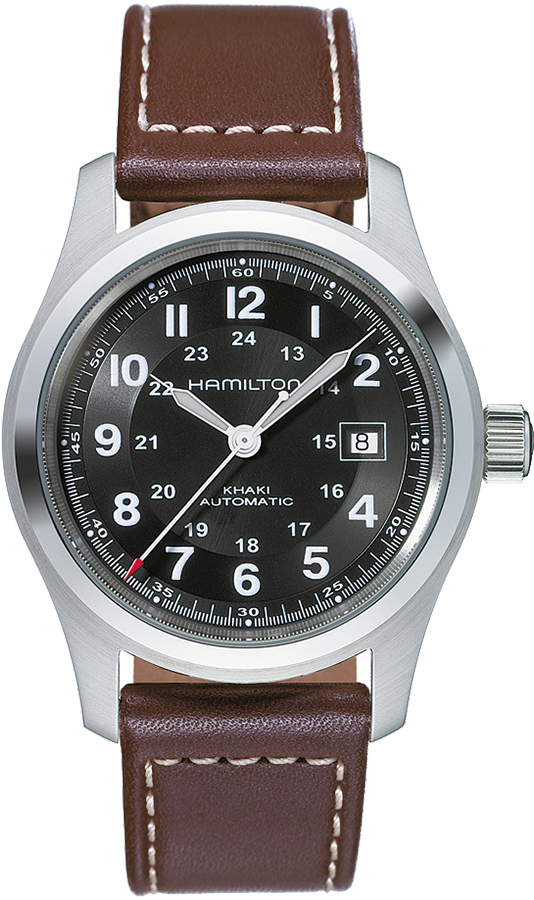 Hamilton Khaki Field Self winding Automatic Black Mens Watch H64455533 