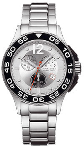 Hamilton Khaki Navy Battery Operated Quartz Silver Mens Watch H64512152 