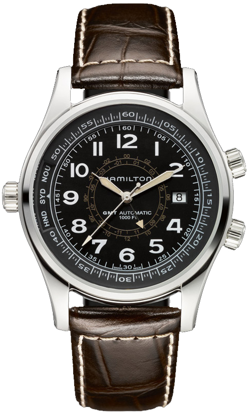 Hamilton Khaki Navy Self winding Automatic Black Mens Watch H77505535 