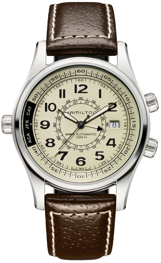 Hamilton Khaki Navy Self winding Automatic Ivory Mens Watch H77525553 