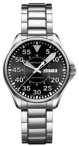 Hamilton Khaki Aviation Self winding Automatic Black Mens Watch H64425135 