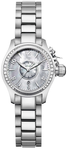 Hamilton Khaki Navy Battery Operated Quartz Pearl White Ladies Watch H77211115 
