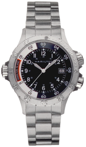 Hamilton Khaki Navy Battery Operated Quartz Black Watch H74511133 