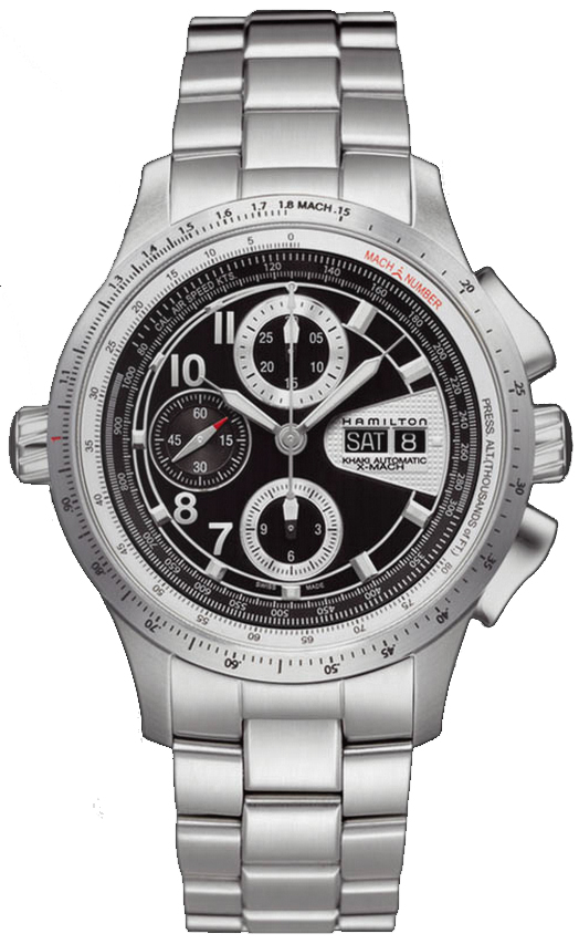 Hamilton Khaki Aviation Self winding Automatic Black Mens Watch H76626135 