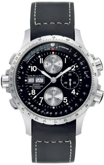 Hamilton Khaki Aviation Battery Operated Quartz Black Mens Watch H77616333 