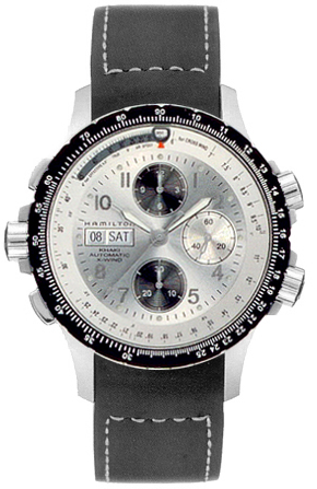 Hamilton Khaki Aviation Self winding Automatic Silver Mens Watch H77626353 