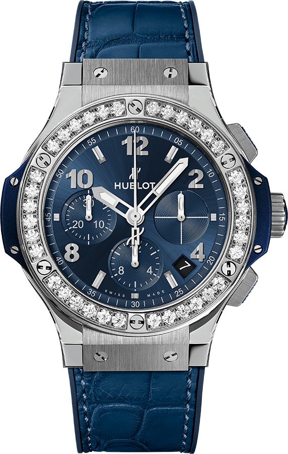 Hublot Big Bang Steel Blue Diamonds Men's Watch 341.SX.7170.LR.1204 