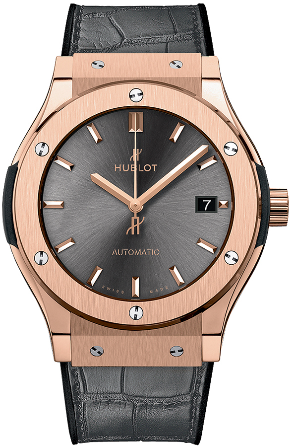 Hublot Classic Fusion Self winding Automatic Grey Mens Watch 511OX7081LR 