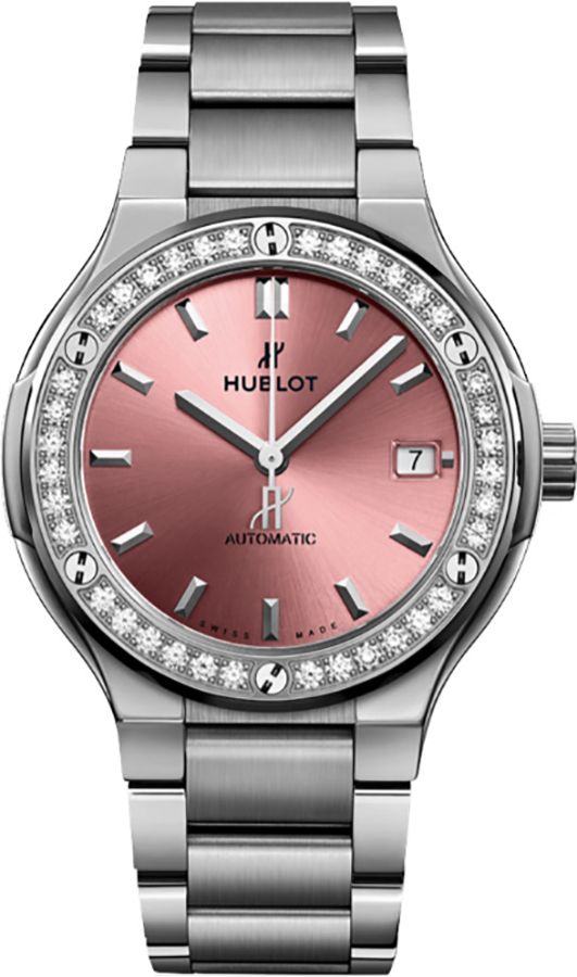 Hublot Classic Fusion Self Winding Automatic Pink Ladies Watch 568NX891PNX1204 