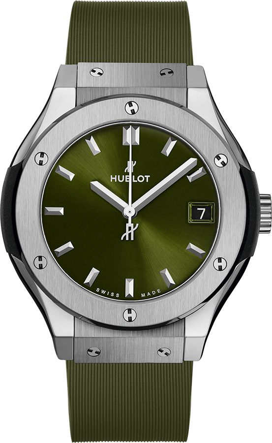 Hublot Classic Fusion Titanium Green Women's Watch 581.NX.8970.RX 