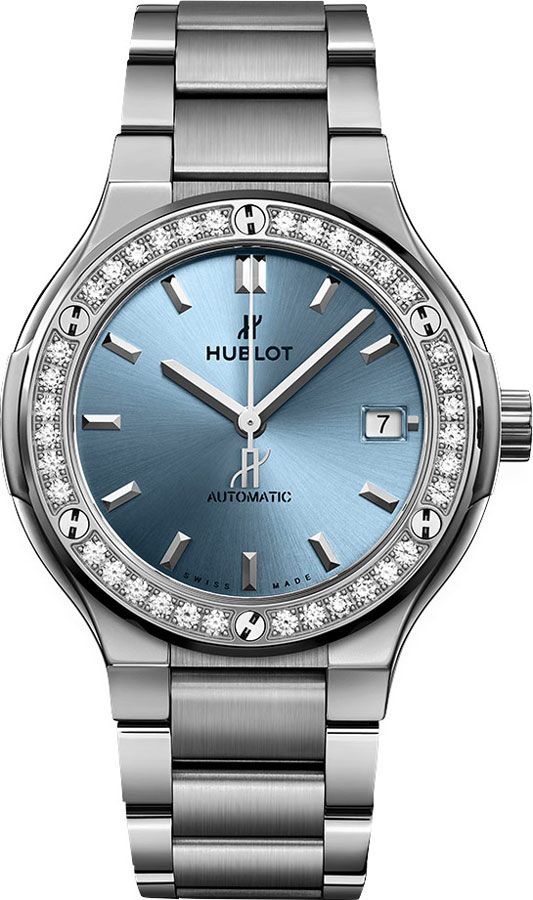 Hublot Classic Fusion Self winding Automatic Blue Ladies Watch 568NX891LNX1204 