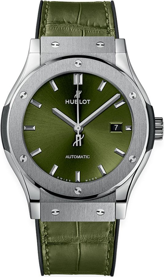 Hublot Classic Fusion Self Winding Automatic Green Mens Watch 542NX8970LR 