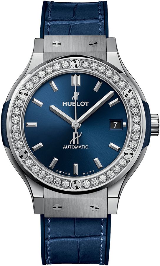 Hublot Classic Fusion Self Winding Automatic Blue Ladies Watch 565NX7170LR1204 