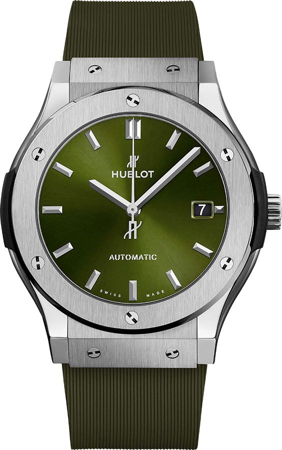 Hublot Classic Fusion Self Winding Automatic Green Mens Watch 511NX8970RX 