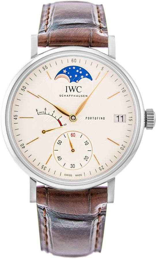IWC Portofino Hand-Wound Moon Phase 45MM Men's Watch IW516401 