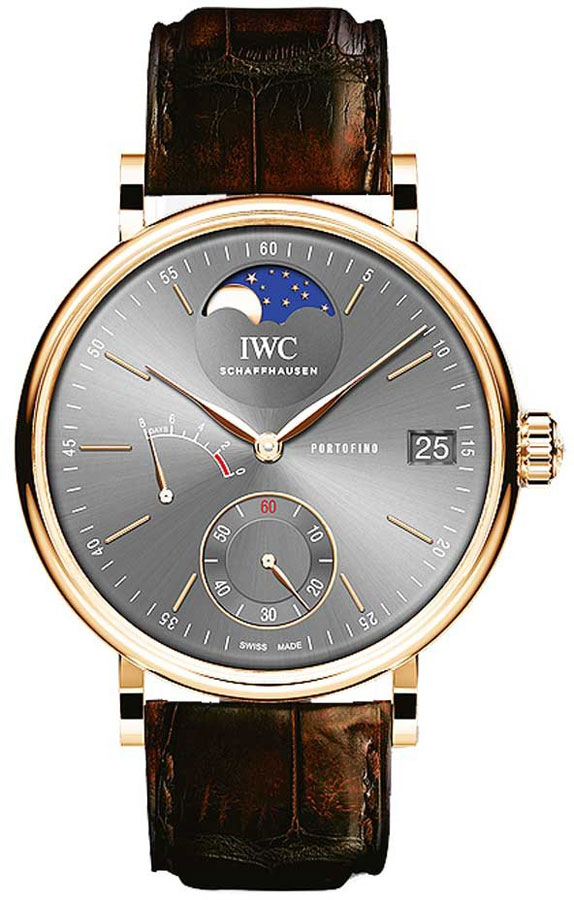 IWC Portofino Hand-Wound Moon Phase 45MM Men's Watch IW516403 