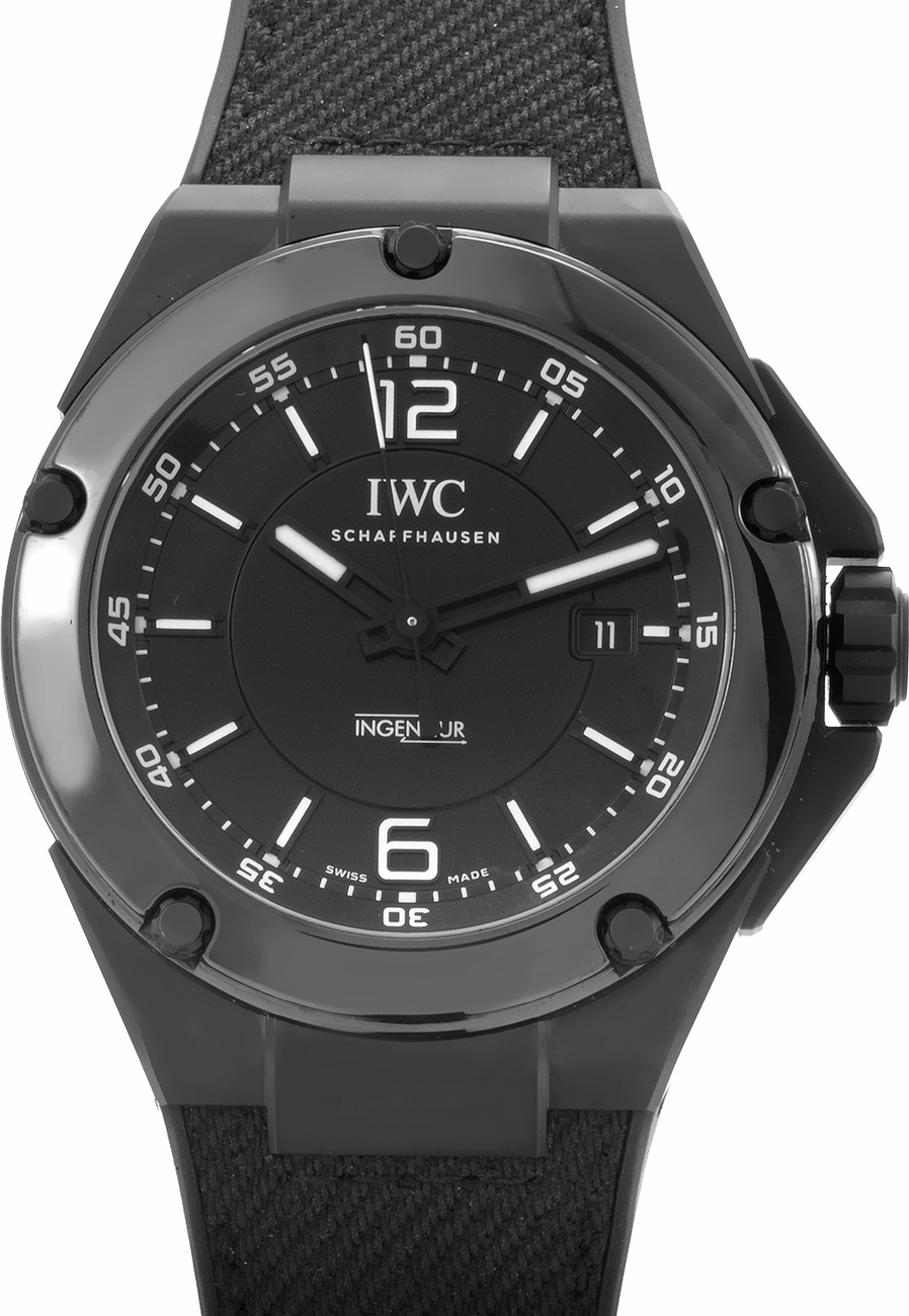 IWC Ingenieur Self winding Automatic Black Mens Watch IW322503 