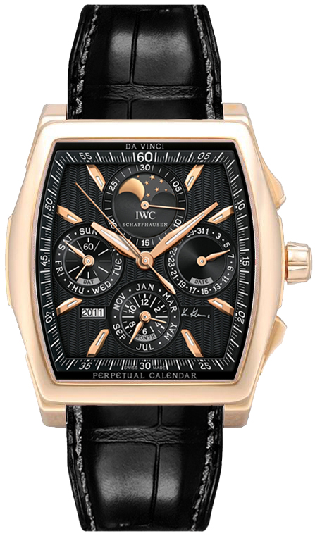 IWC Da Vinci Self winding Automatic Black Watch IW376206 