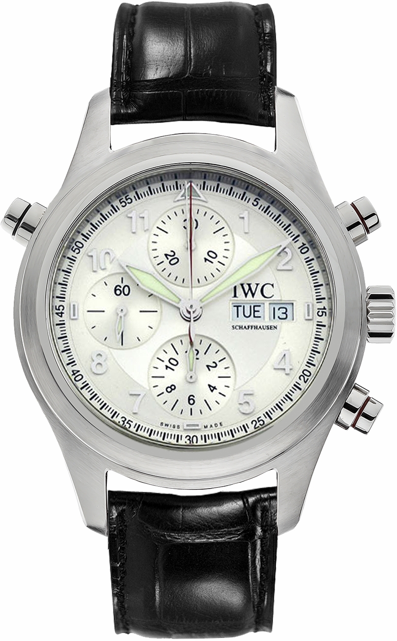 IWC Pilots Self winding Automatic Silver Mens Watch IW371343 