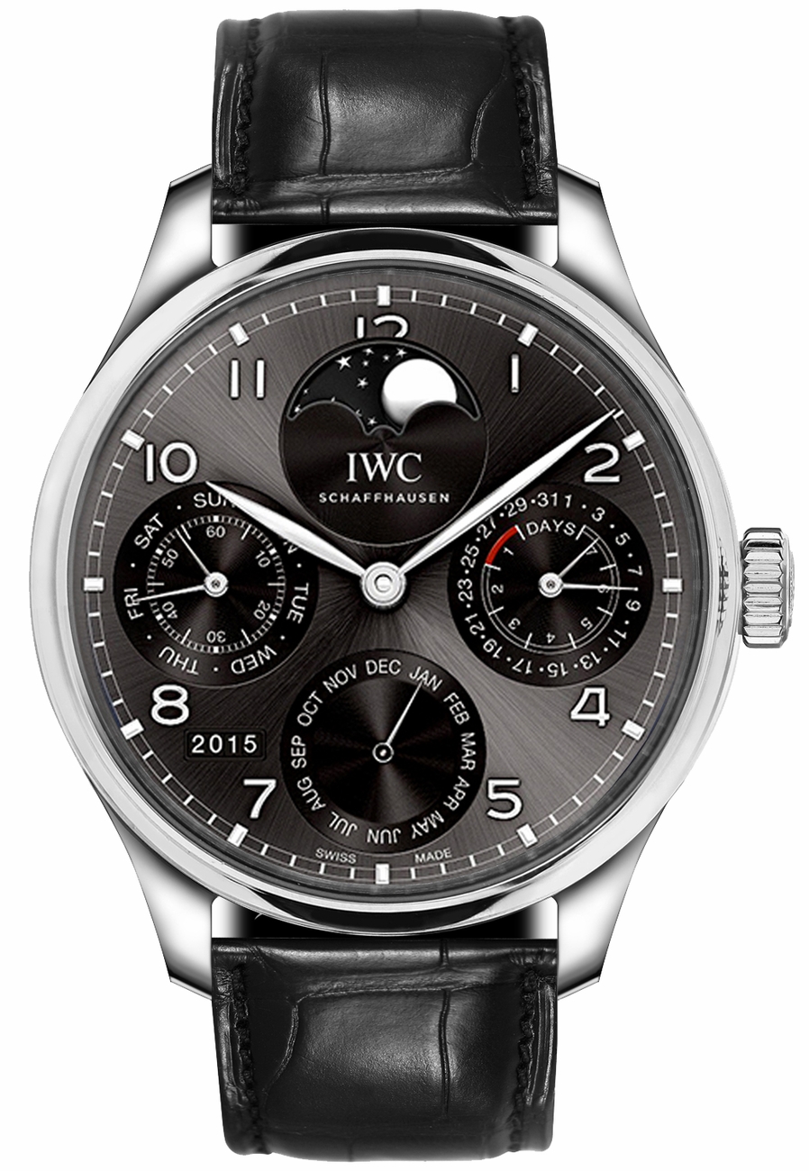 IWC Portugieser Self winding Automatic Grey Mens Watch IW503301 