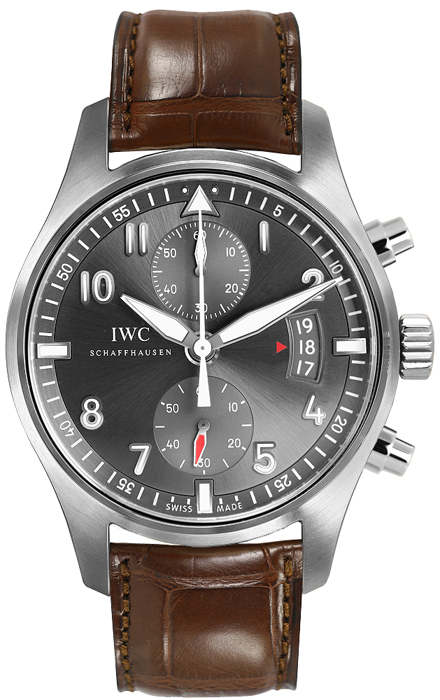 IWC Pilots Self winding Automatic Grey Mens Watch IW387802 